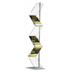 Porte brochures zig zag 4090 - Présentoirs prospectus, flyers