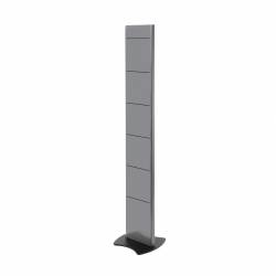 Rack porte brochures Gris simple face 6 A4 4807