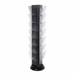 Colonne 3 faces rotative Grise 18 A4 4808