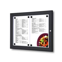 Porte menu mural noir 2 x A4 5804