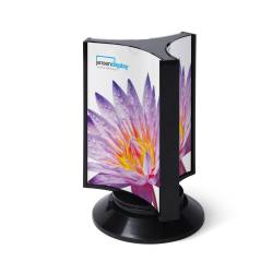 Porte visuel comptoir rotatif A4 x 3 7029