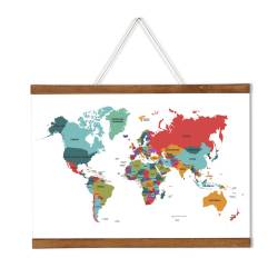 Porte affiche suspendu bois 8009