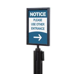 Porte visuel A4 pour poteaux 9554 et 9556