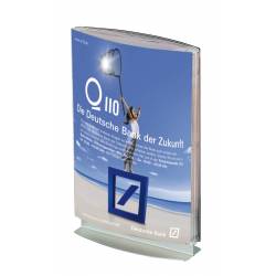 Porte visuel double face 4025 - PLV de comptoir