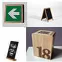 Signalétique et PLV en bois
